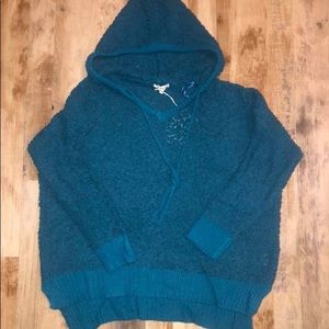Popcorn sweater (teal)